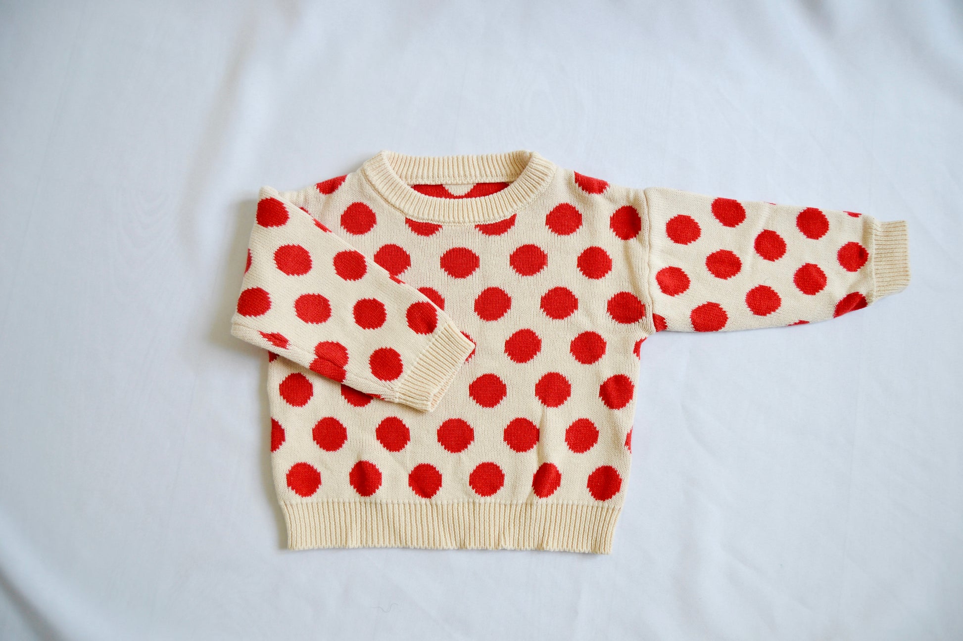 Pull à pois rouge Bymini 