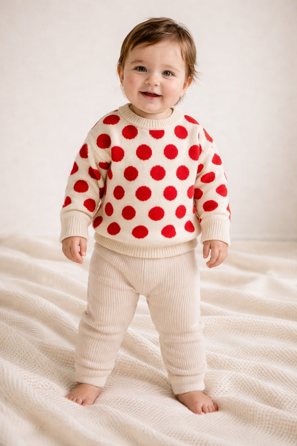 Pull à pois - Collection « Premiers Sourires »